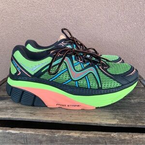 MBT Zee 16 Lime/Peach Running Shoe